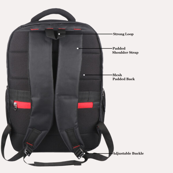 Office Backpack laptop Bag BLACK - Image 4