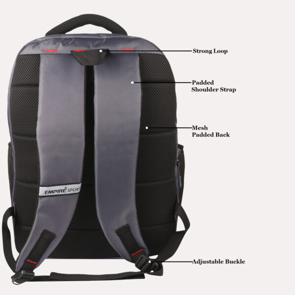 Office Backpack laptop Bag Grey - Image 4