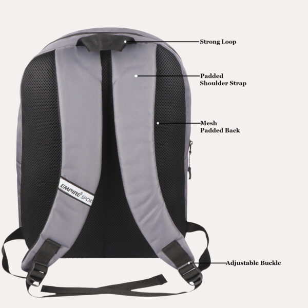 Sport Light Weight Backpack laptop Bags GREY - Image 4