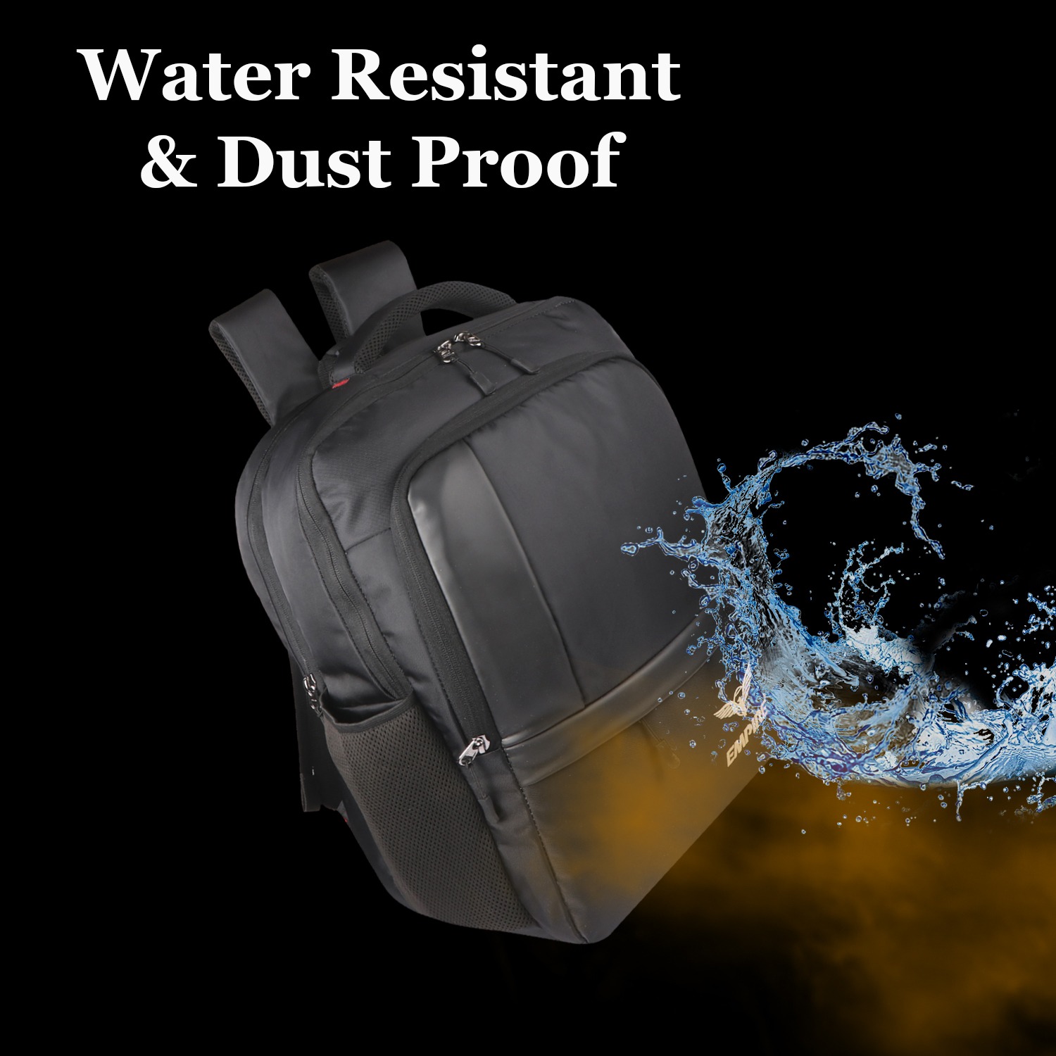 Stylish Office Backpack laptop Bag BLACK - Image 5