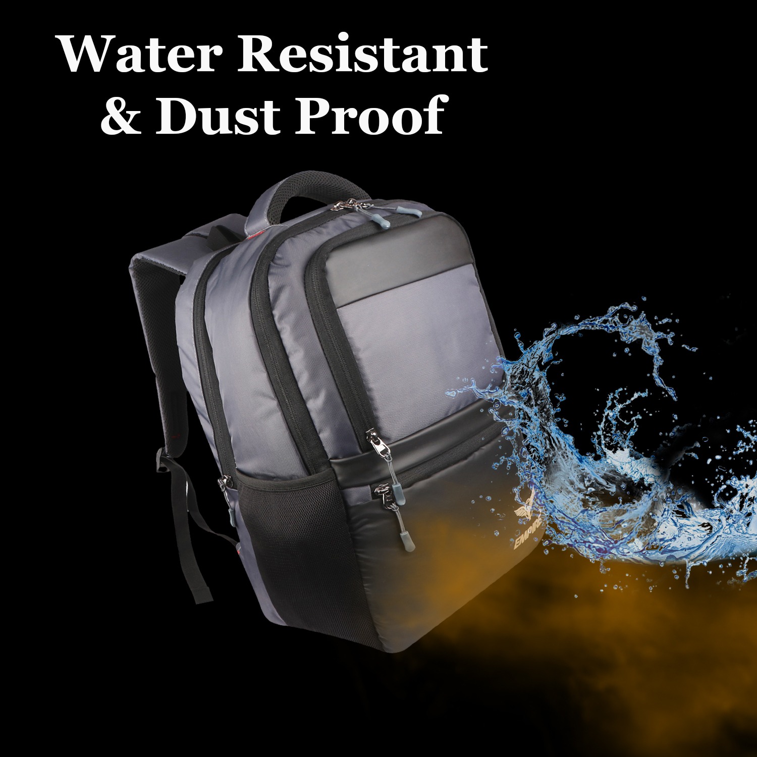 Stylish Office Backpack laptop Bag Grey - Image 6