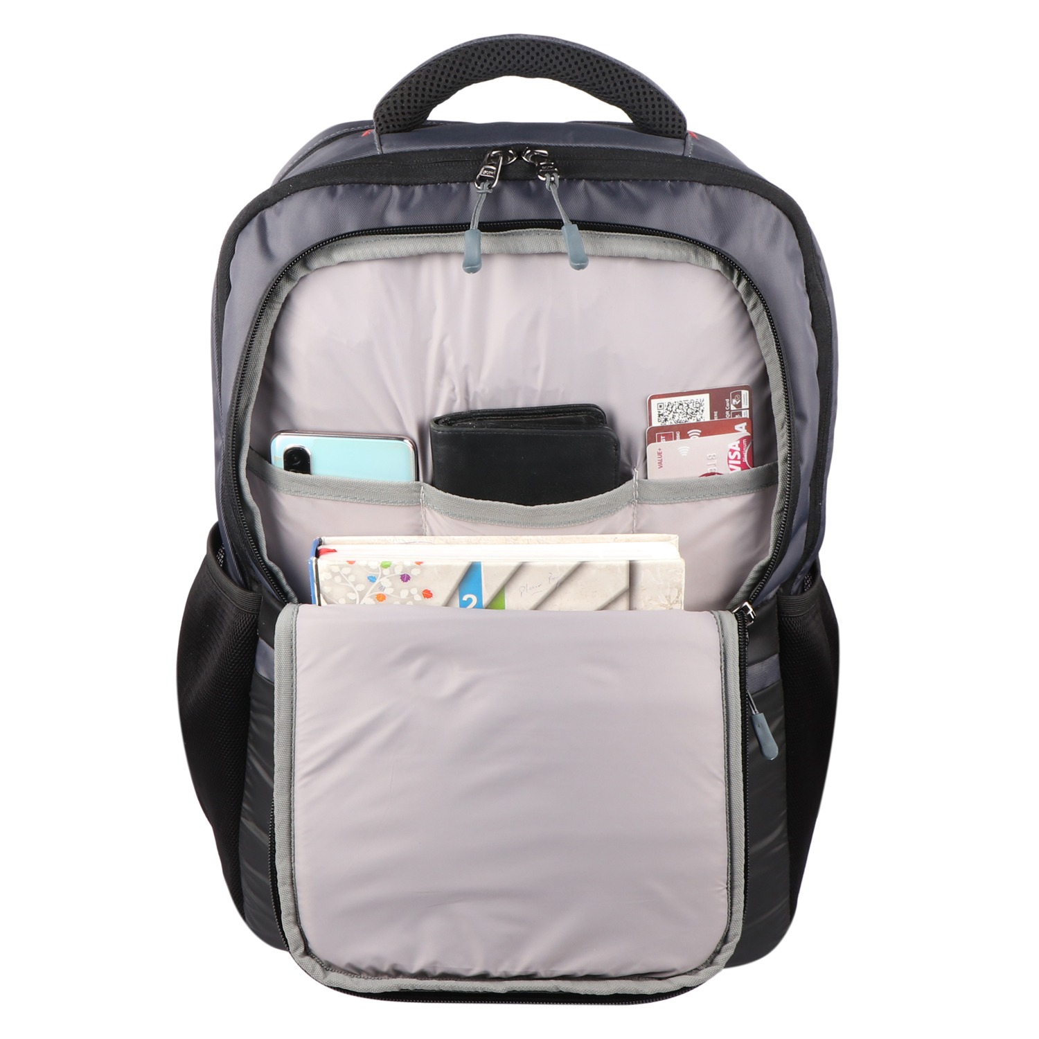 Stylish Office Backpack laptop Bag Grey - Image 12