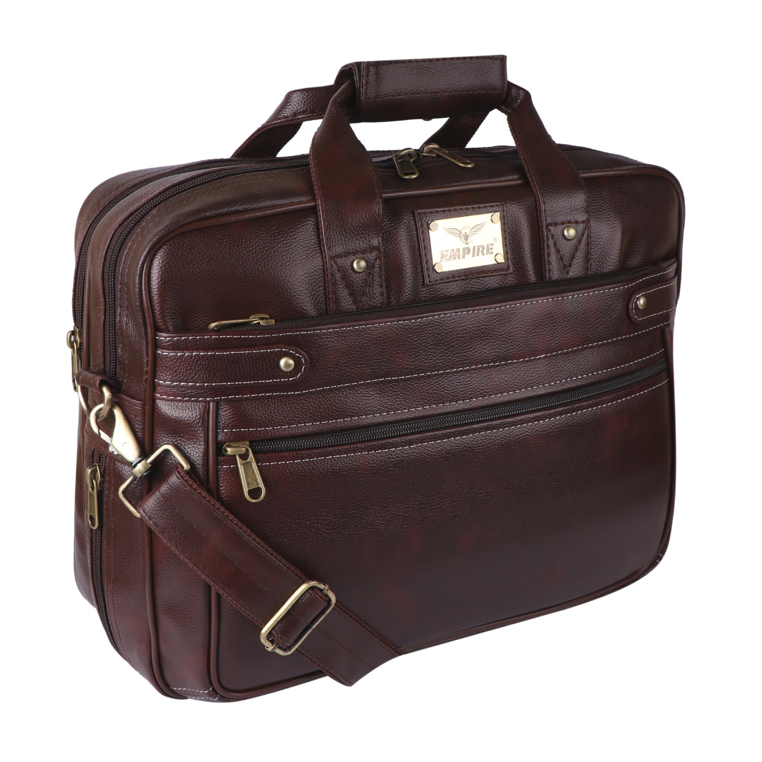 Office Messenger Laptop Bags BRWN - Image 5