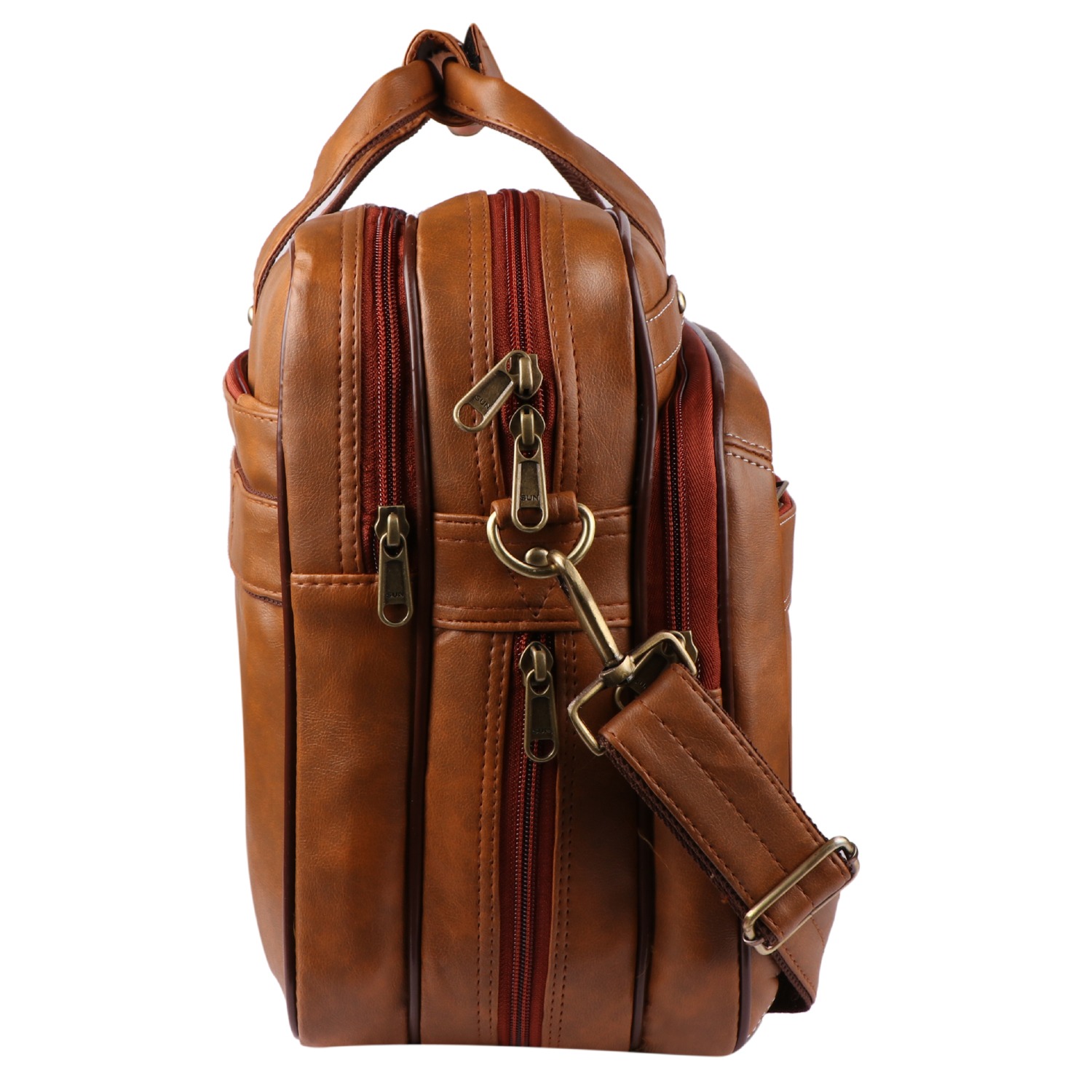 Empire Messenger Laptop BAGS TAN - Image 5