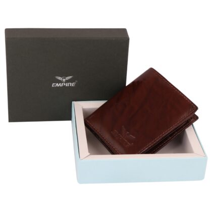 Empire Stylish BRW Leather Wallet  (5 Card Slots)