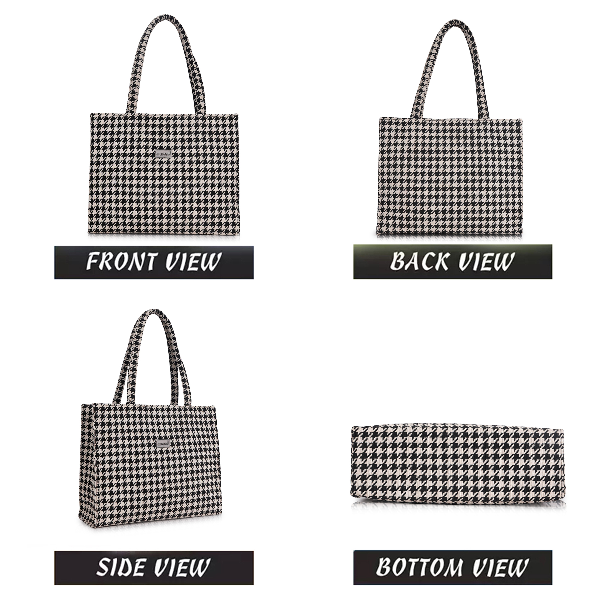 Empire Fashion Boho Kilim Tote Bag for Women | Black | Ethnic Jacquard Woven Handbag - Image 9