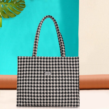 Empire Fashion Boho Kilim Tote Bag for Women | Black | Ethnic Jacquard Woven Handbag