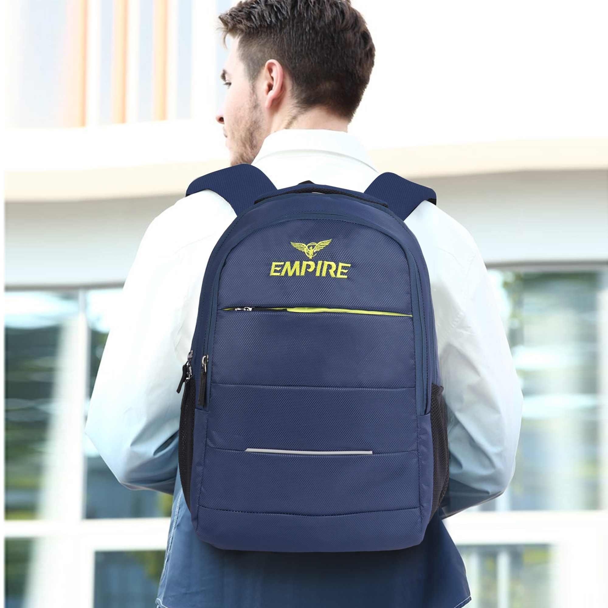 Empire Fashion Laptop Backpack | Navy Blue | Water-Resistant Travel & College Bag with Multiple Compartments - Image 11