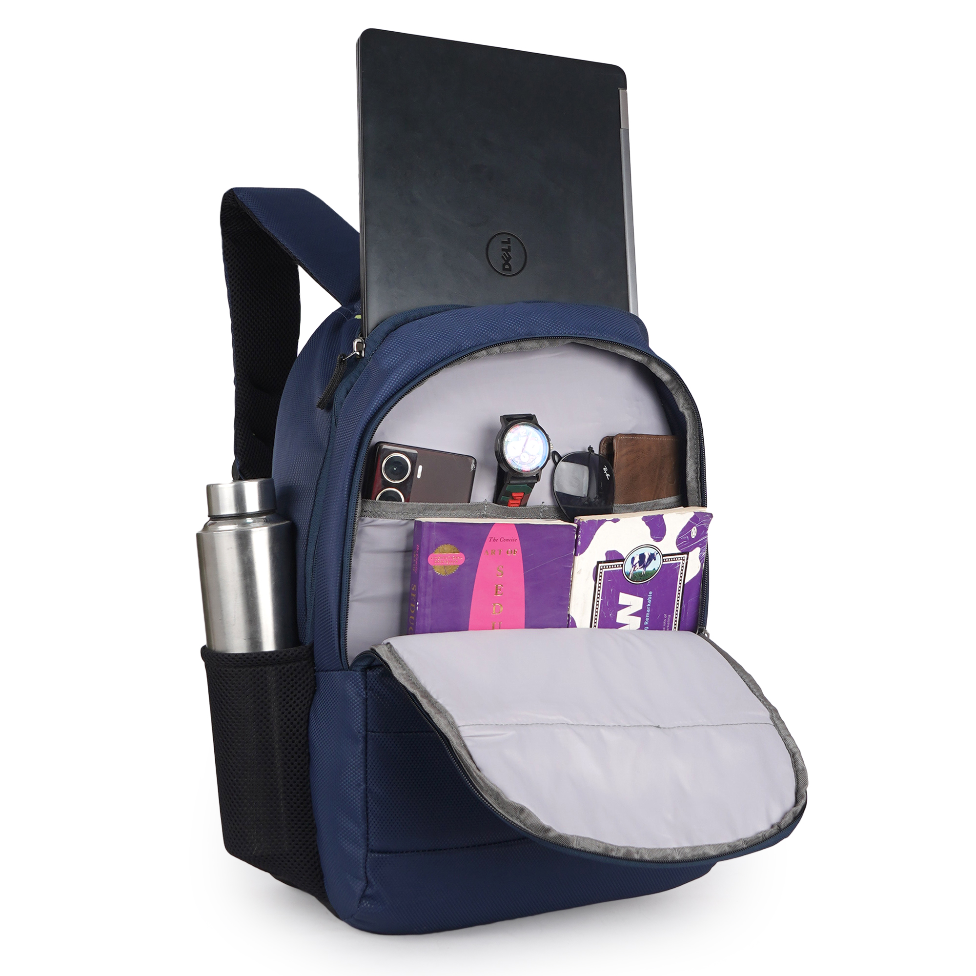 Empire Fashion Laptop Backpack | Navy Blue | Water-Resistant Travel & College Bag with Multiple Compartments - Image 9