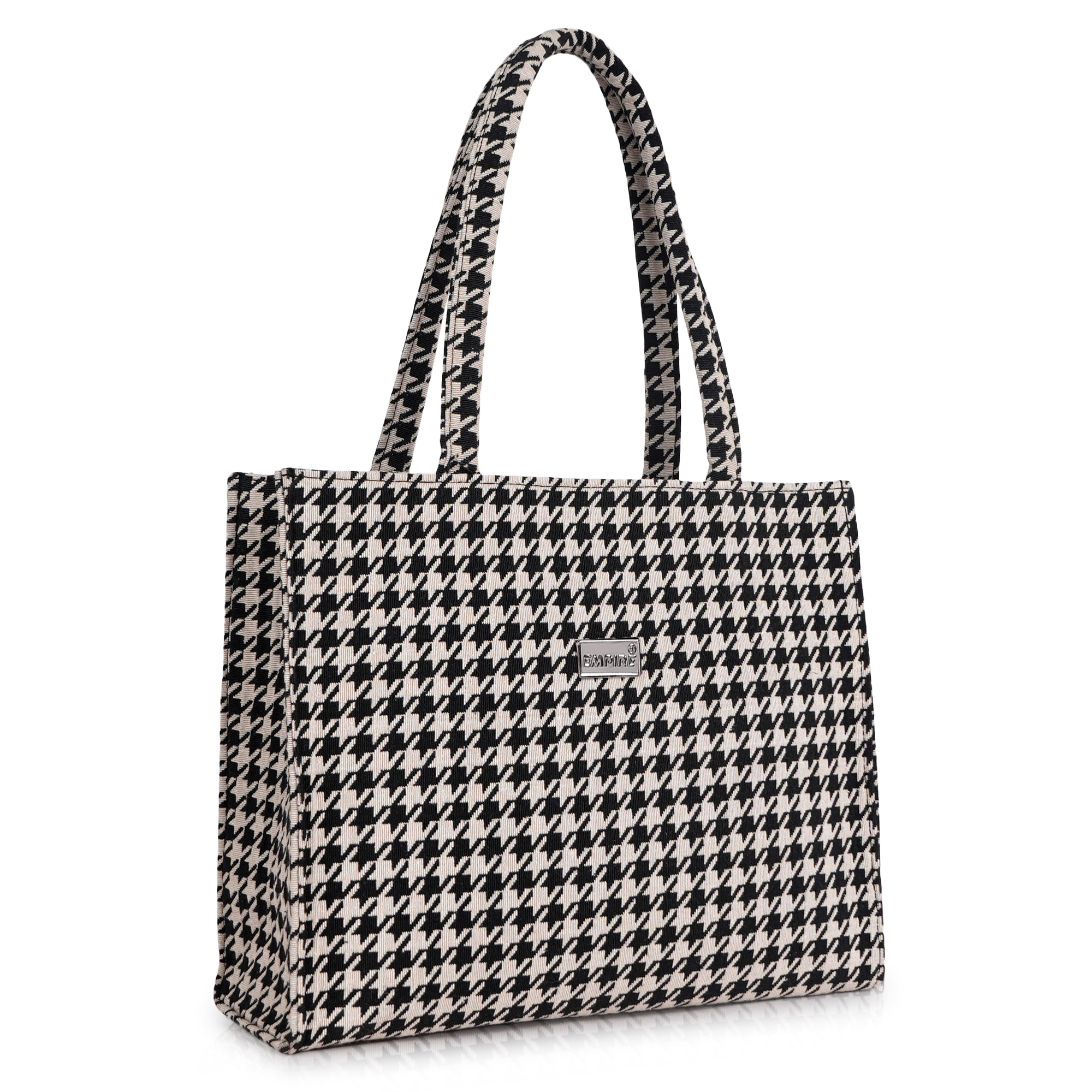 Empire Fashion Boho Kilim Tote Bag for Women | Black | Ethnic Jacquard Woven Handbag - Image 2