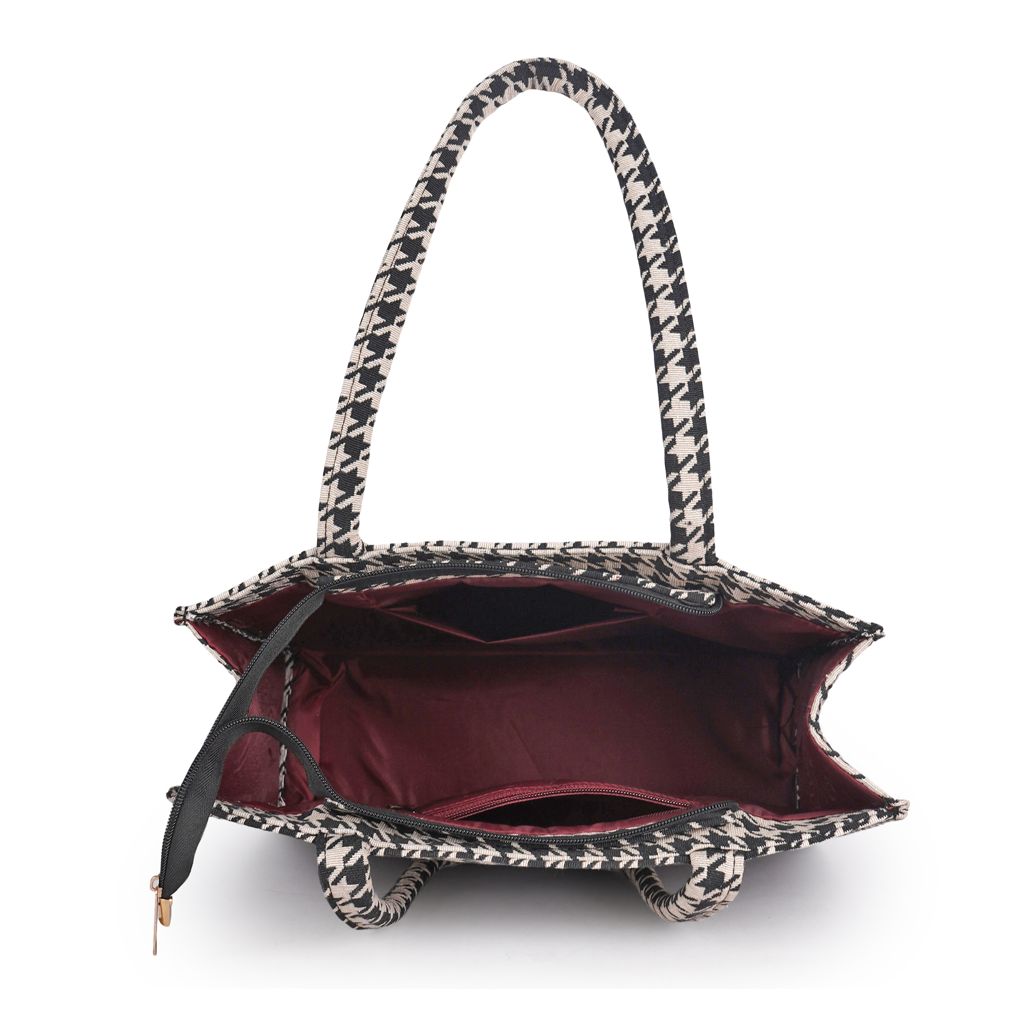 Empire Fashion Boho Kilim Tote Bag for Women | Black | Ethnic Jacquard Woven Handbag - Image 7