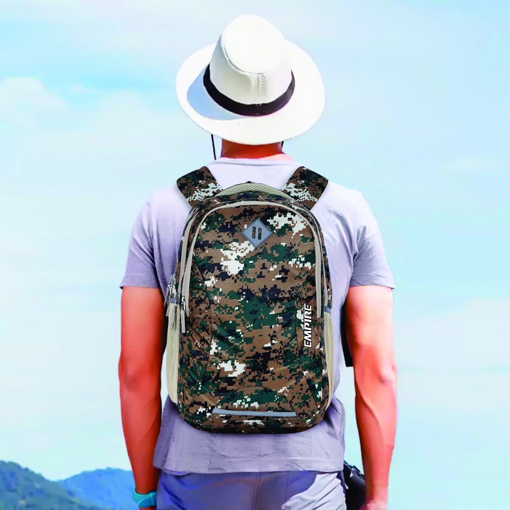 Empire Fashion Digital Camo Laptop Backpack for Men & Women | Army Green | College Bag | Travel Backpack | Water Resistant - Image 12