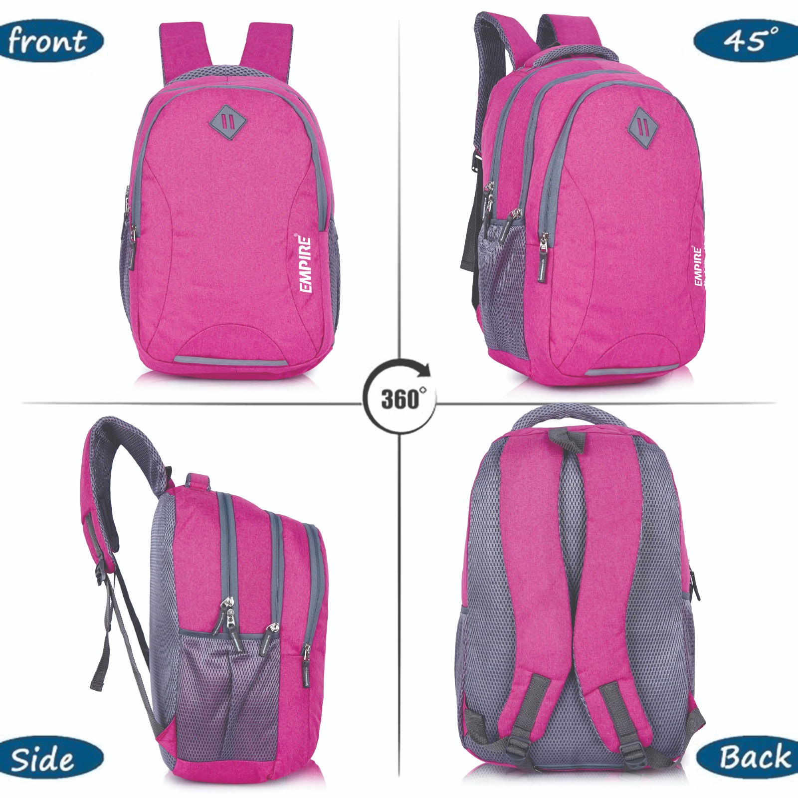 Empire Fashion Digital Camo Laptop Backpack for Women & Girls | Pink | College Bag | Travel Backpack | Water Resistant - Image 12