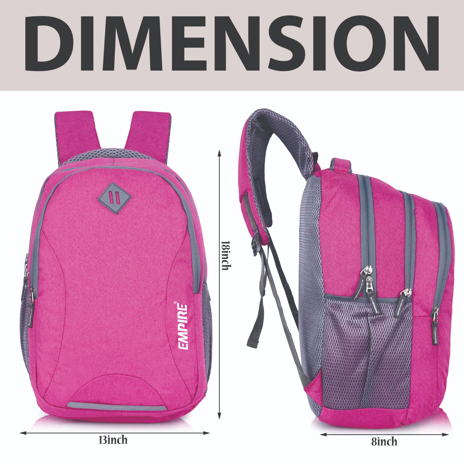 Empire Fashion Digital Camo Laptop Backpack for Women & Girls | Pink | College Bag | Travel Backpack | Water Resistant - Image 11