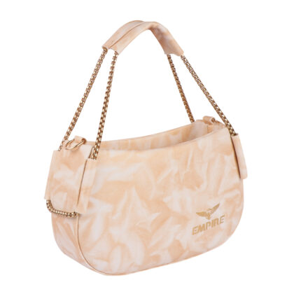 Empire Fashion Elegant Chain Strap Shoulder Bag for Women | Beige | Premium Suede Finish Handbag