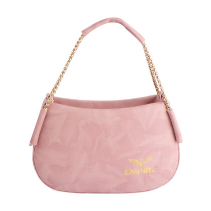 Empire Elegant Chain Strap Shoulder Bag for Women | Pink | Premium Vegan Leather Handbag