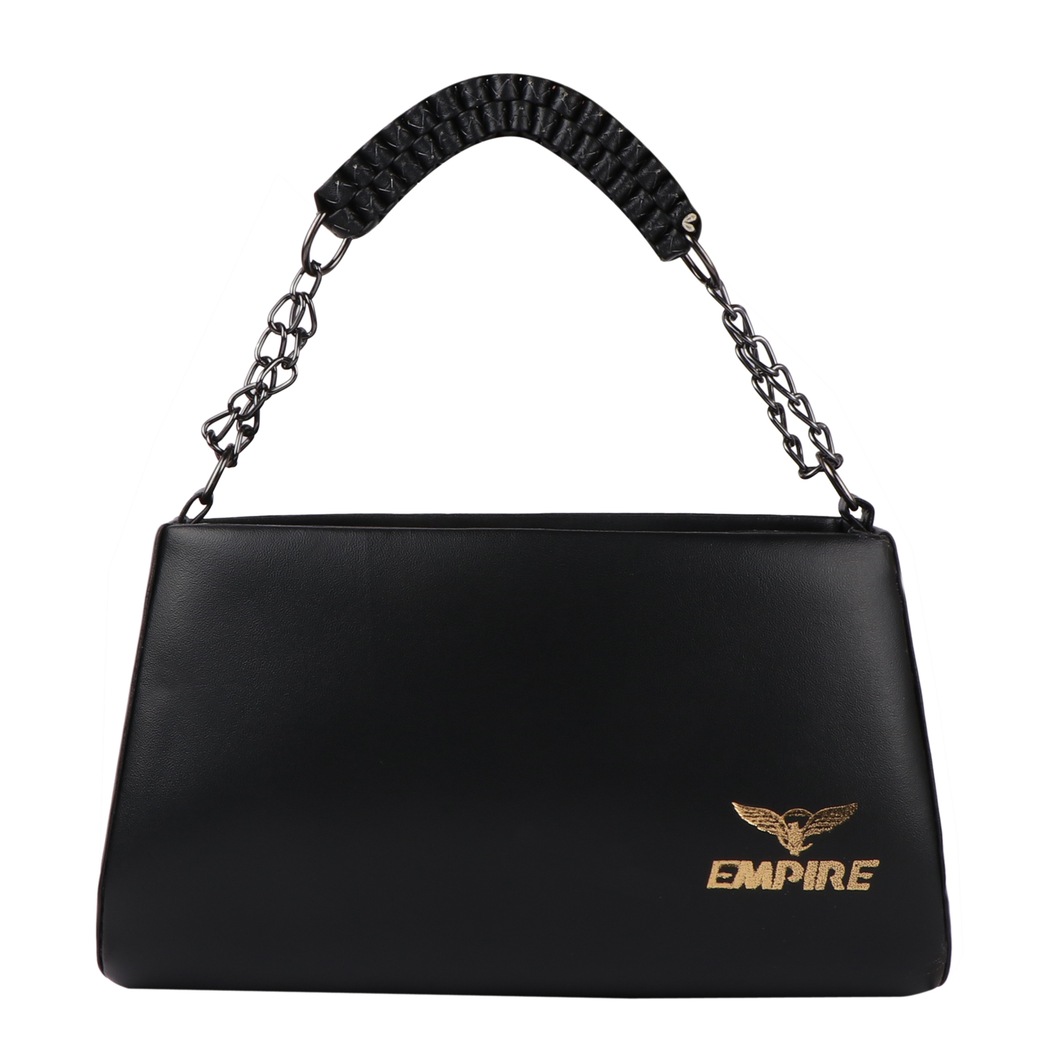 Empire Fashion Crescent Flap Shoulder Bag | Black - Image 2