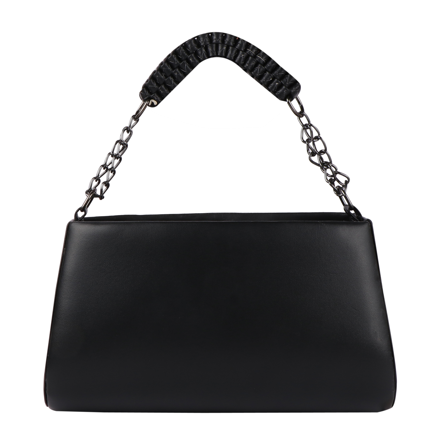 Empire Fashion Crescent Flap Shoulder Bag | Black - Image 4