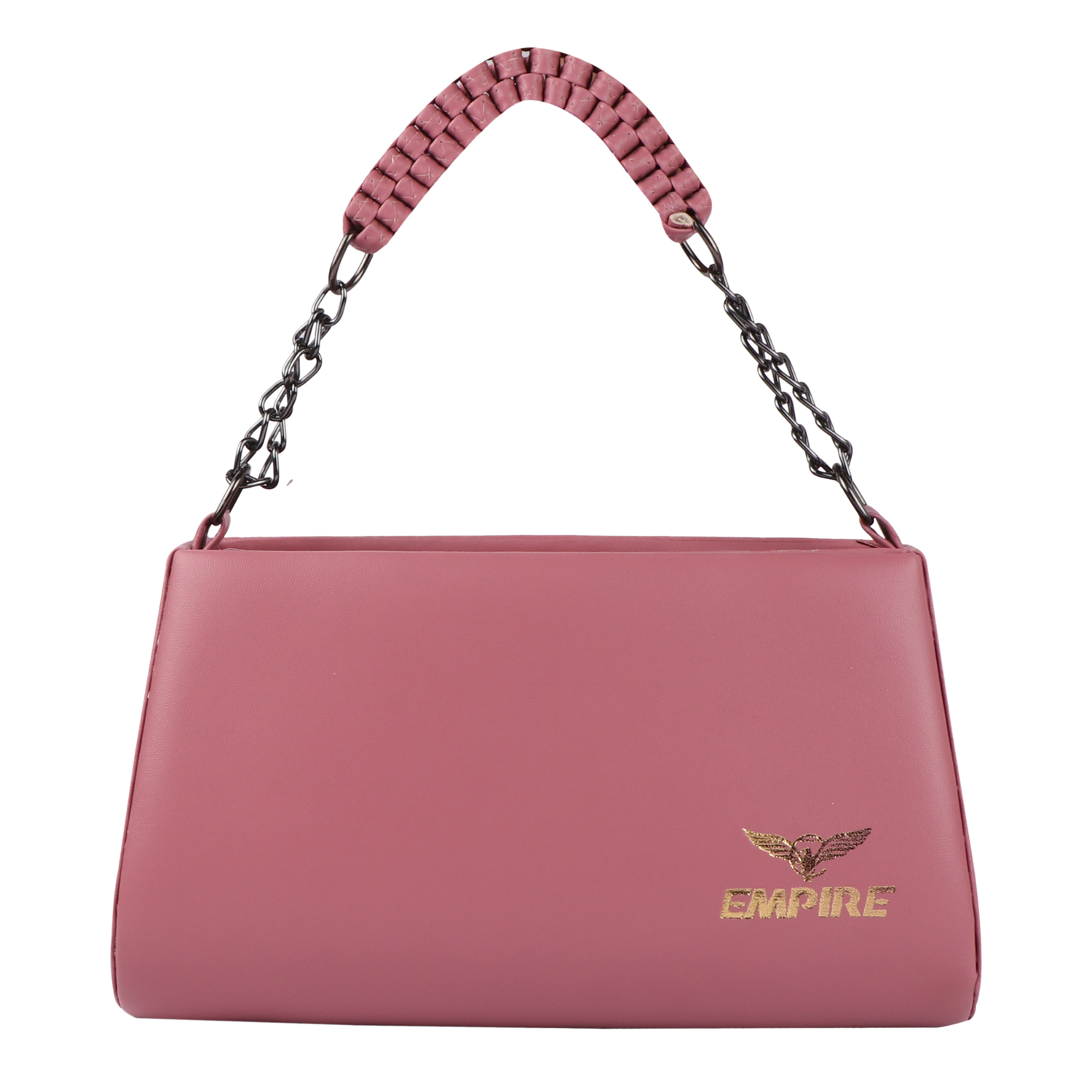 Empire Fashion Crescent Flap Shoulder Bag | Pink - Image 2