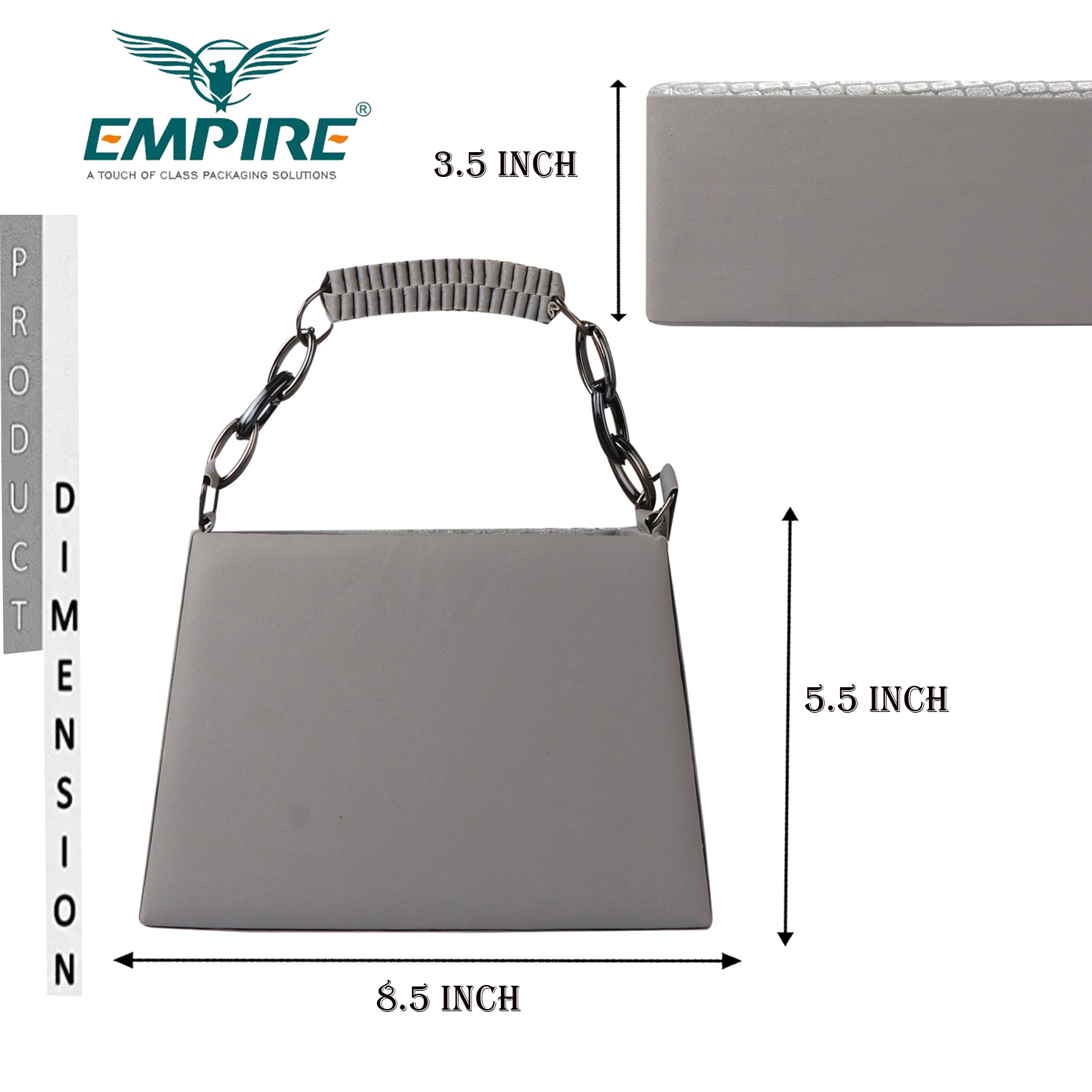 Croc Embossed Glitter Structured Handbag | Grey - Image 10