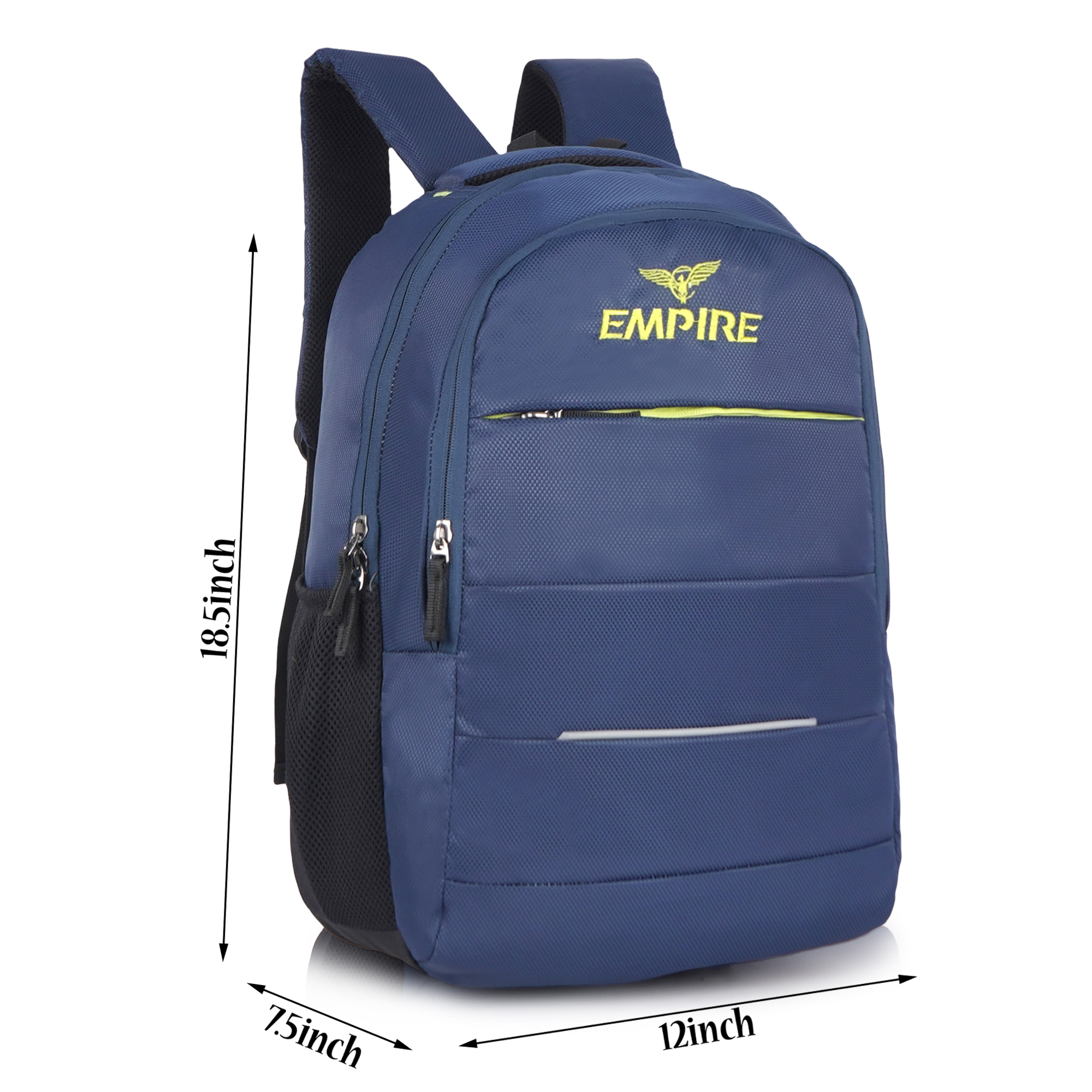 Empire Fashion Laptop Backpack | Navy Blue | Water-Resistant Travel & College Bag with Multiple Compartments - Image 10